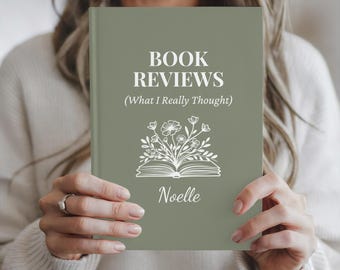 Journal personnalisé de critiques de livres, cadeau pour les amateurs de lecture, journal de suivi de lecture, nom personnalisé, carnet de notes de lecture, cadeau de journal pour lecteur