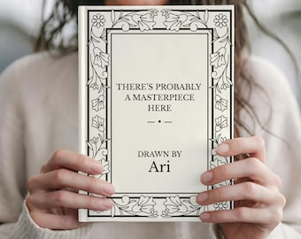 Artist Sketchbook Gift Personalized Custom Name Drawing Journal Art Journal Blank Sketchbook Gift for Artist Birthday Gift Graduation Gift