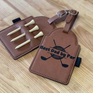 Best Dad By Par Golf Bag Tag