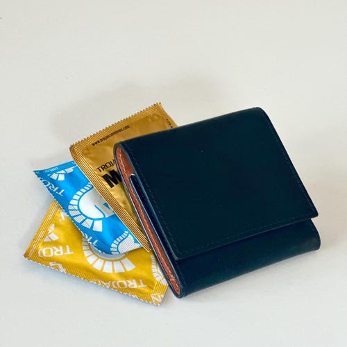 Leather Wallet, Boot Hide Accessory, Slim Card Organizer