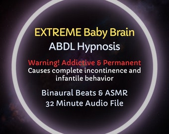 HypnoCat Extreme Baby Brain ABDL Diaper Hypnosis - Warning! Addictive and Permanent - Causes complete incontinence & infantile tendencies