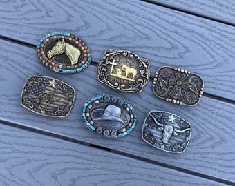 Western Belt Buckle for Cowgirl Cowboy Rodeo Buckle Rodeo Buckle 1.5" Men's Women's Accessories Western Belt Groomsman Gift Belt Buckle