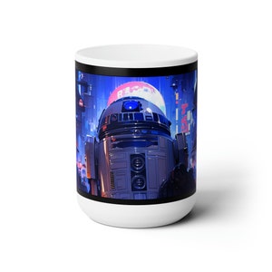 Tazza da caffè R2-D2, tazza R2-D2, tazza di Star Wars, tazza in ceramica da 15 once