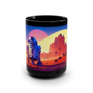 Tazza da caffè R2-D2, tazza R2-D2, tazza di Star Wars, tazza in ceramica da 15 once