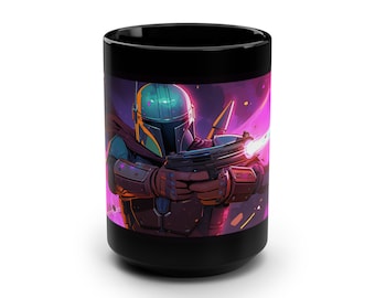 Mandalorian Custom Coffee Mug, Star Wars Cup