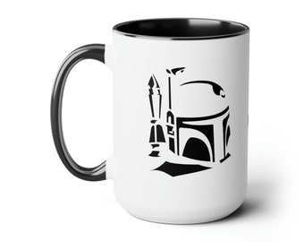 Boba Fett Coffee Mug, Star Wars Ceramic Cup, Glossy Finish
