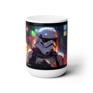 Storm Trooper Kaffeetasse, Storm Trooper Tasse, Star Wars Tasse, Keramiktasse 15 Unzen