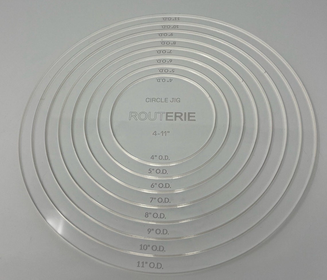 Multiple Circle Template 8 Sizes in One Set 4 to 11 Router Template Etsy Multiple Circle Template 8 Sizes in One Set 4 to 11 Router Template Etsy