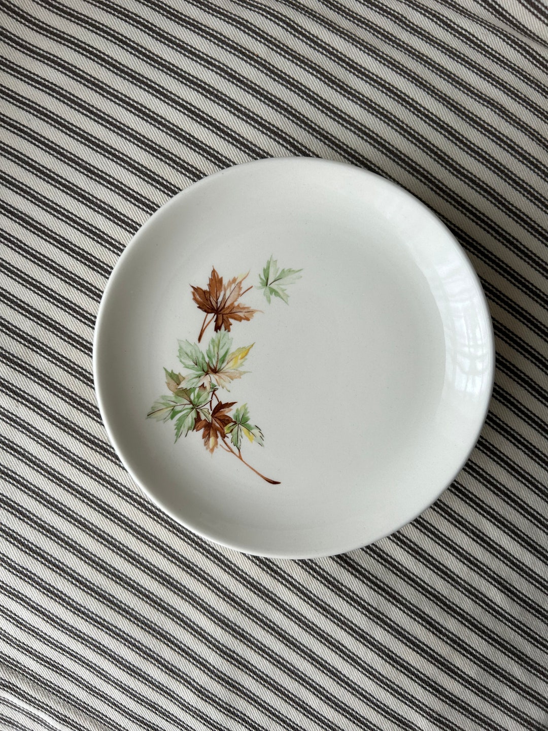 Vintage Salem Maple Leaf Small Plates Set of 6 Fall Appetizer Etsy