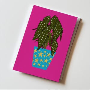 plante de Zazzle.be Liste d'envies Vous avez des idées ? Carte Juste parce que, anniversaire bégonia, pois, pendaison de crémaillère, merci Mignonne, heureuse, carte de voeux, 5 x 7 pouces (A7)