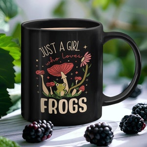 Mug Goblin Core Frog Lovers, cadeau pour amoureux de la nature, amateur de champignons Goblincore, champignon esthétique Cottage Core, cadeau pour elle, cadeau petite amie.
