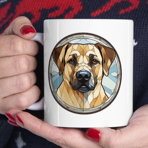 Anatolian Shepherd Gift, Anatolian 11oz White Ceramic Coffee Mug, Dog Lover Coffee Mug, Gift For Anatolian Shepherd, Dog Person Gift.