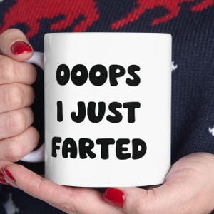 Funny Mug Gifts, Fart Gift, Fart Mug, Fart Lover Gift, Funny Coworker Gift, Boyfriend Gift, Dad Joke Gift, Funny Fart Gifts, Funny Guy Gifts