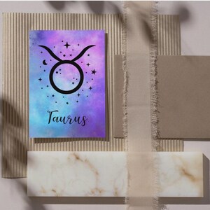 Taurus Zodiac Sign Digital Print