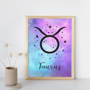 Taurus Zodiac Sign Digital Print