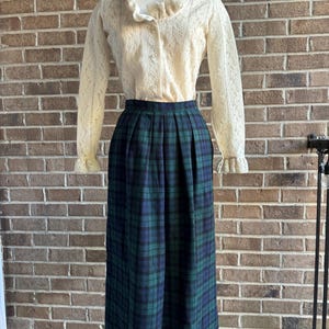 1980’s pleated plaid skirt | vintage plaid skirt | vintage skirt | wool skirt | vintage wool skirt