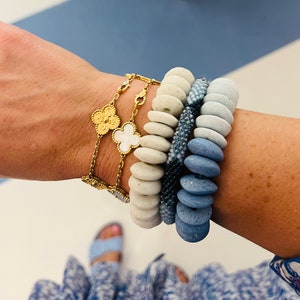 African beaded saucer Bracelets