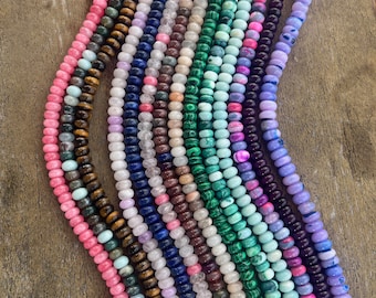 Beaded Natural Gemstone Necklace