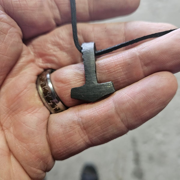 Custom forged mini Mjolnir