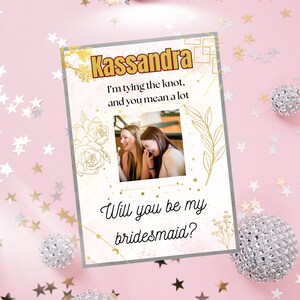 Voorstelkaart bruidsmeisje, uitnodigingskaart bruidsmeisje, sjabloon bruidsmeisje, Will You Be My Bridesmaid, voorstelsjabloon, voorstel bloemenmeisje