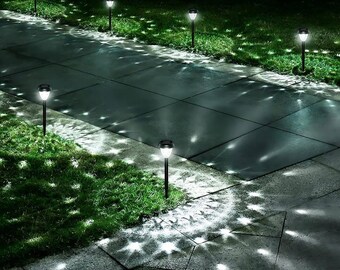Radiant Solar Garden Lights: Illuminate Your Nights with Artistry| Garden Decor | Stair Lights | Pack Of 10
