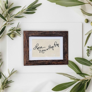 Handwritten Heirloom | Custom Handwritten Embroidery | Personalized Keepsake | Memorial Gift | Handwriting Stitch | Recipe, Signature, Note