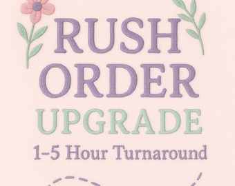 Custom Embroidery Rush Order – 1-5 Hour Priority Fulfillment