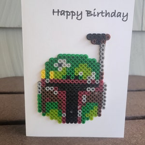 Tarjeta de feliz cumpleaños/Diseño único de un rey con cuentas fusibles/Tortugas Ninja