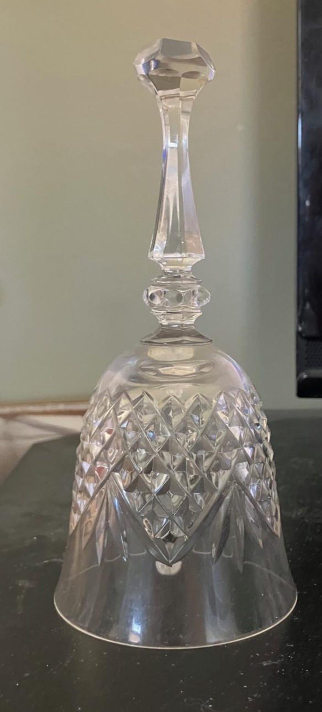 Crystal Bell Collection Beautiful Vintage Long Stem Crystal Bell - Etsy
