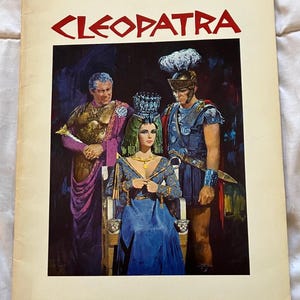 1963 Cleopatra Movie Program - Elizabeth Taylor, Richard Burton, Rex Harrison