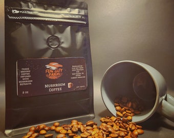 Mushroom Coffee infused with Lion's Mane, Reishi, and Chaga extracts