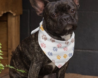 Multicolor Paws Pet Bandana