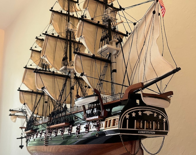 USS Constitution Wooden Model Historic Sailing Ship 38.5"