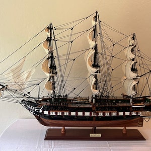 USS Constitution Wooden Model Historic Sailing Ship 38.5&quot;