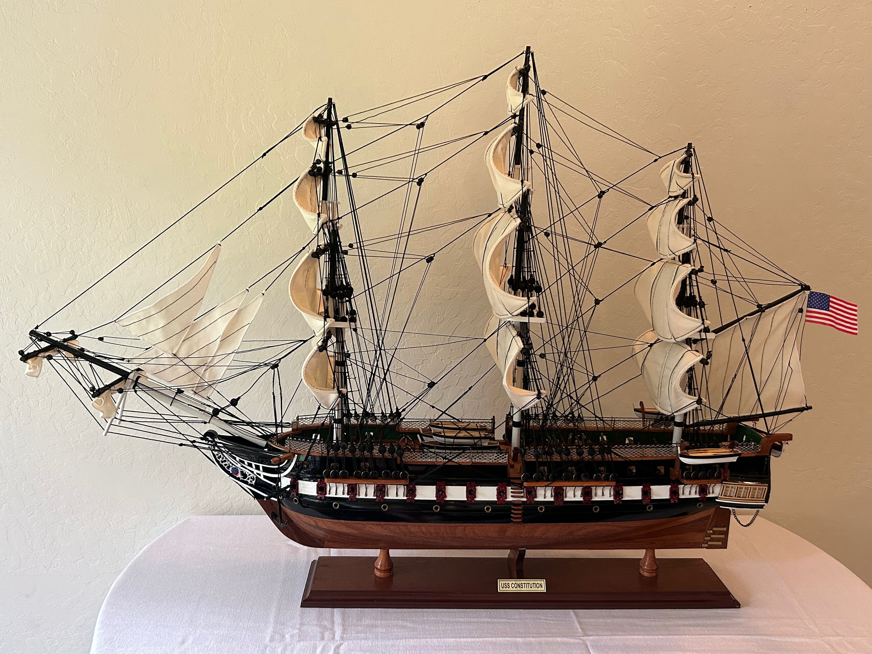 Uss Constitution Model Ship - Etsy