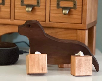Wooden Block Dog Toy