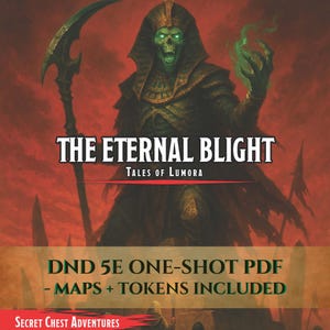 Le fléau éternel – D&D 5e One Shot PDF | Aventure dans les donjons du désert des morts-vivants + cartes VTT
