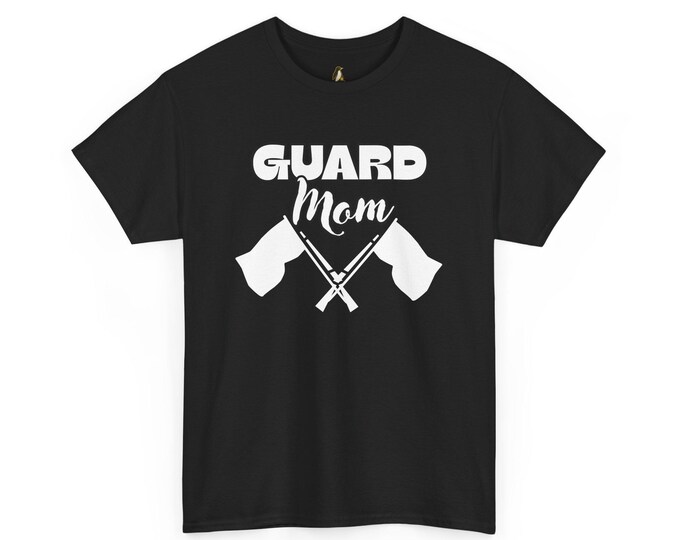 Color Guard Mom Tee, Flippy Flag Graphic, Dance Team Parent Cotton Shirt