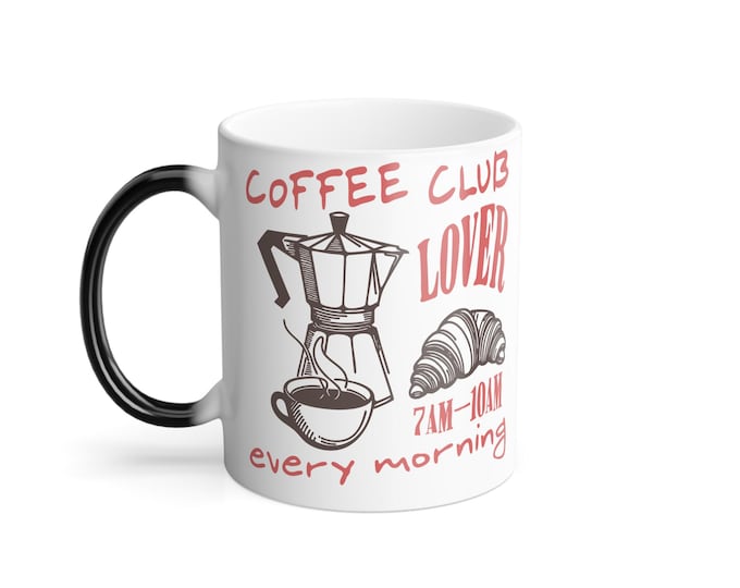 Heat-Activated Color Morphing Mug Ceramic - Temperature Sensitive Gift for Beverage Enthusiasts