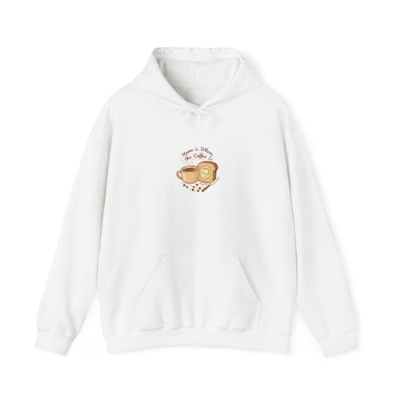 Butter Toast & Coffee Hoodie | cafe-inspired kawaii kitchen, breakfast art