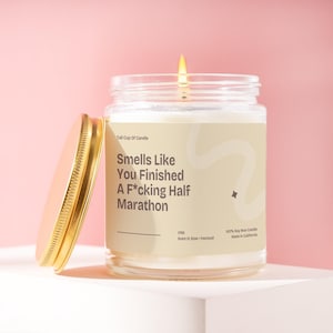Half Marathon Gift Half Marathon Candle Gift For Half Marathon Runner Half Marathon Gift For Friend Funny Half Marathon Runner Gift V196