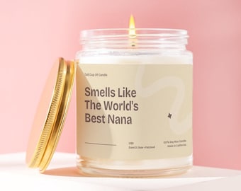 Mother's Day Gift For Nana Nana Candle Gift For Nana Mothers Day Gift From Grandkids Best Nana Gift Grandma Grandmother Gift For Her V189