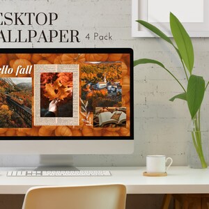 Computer Fall Theme 4 Pack Desktop Wallpaper - Fall Themed - Etsy