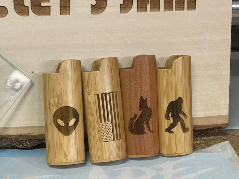 Custom Wood Lighter Covers Etsy