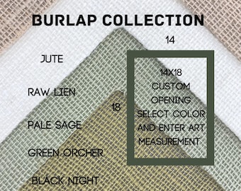 14x18 Premium Burlap Mat collection