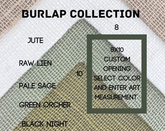 8x10 Premium Burlap Mat collection