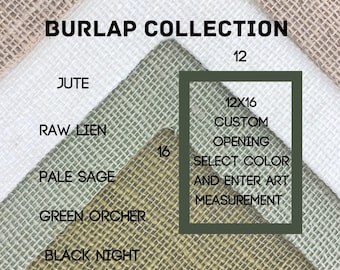 12x16 Premium Burlap Mat collection