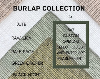 5x7 Premium Burlap Mat collection
