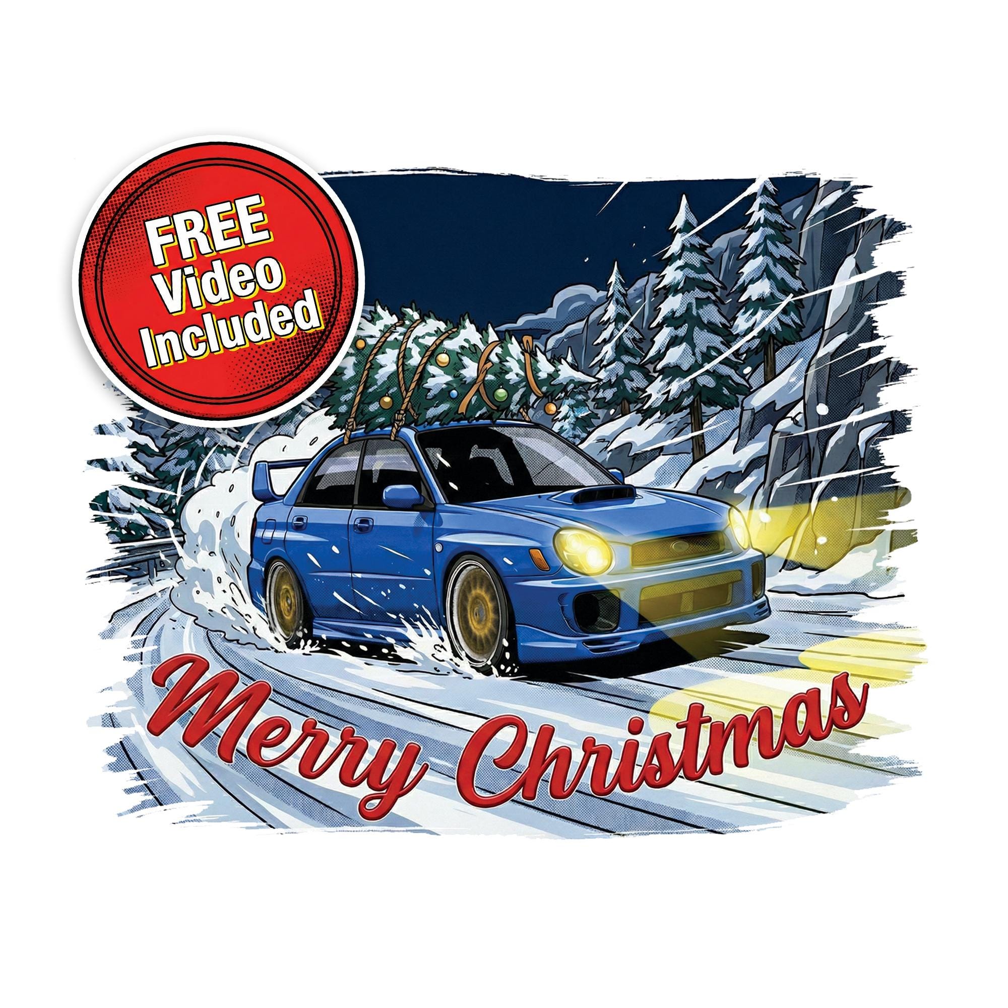 Susy Card 40023465 – Biglietto di auguri di Natale, Mini, auto, 1 pezzo Auto