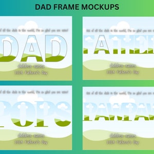 Canva Template Photo Collage Bundle Custom Gift for Him, Fathers Custom Photo Frame Drag and Drop Fathers Day Gift Best Daddy in the World